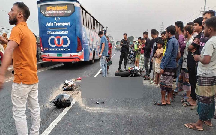 সোনারগাঁয়ে লরির ধাক্কায় মোটরসাইকেল আরোহী নিহত